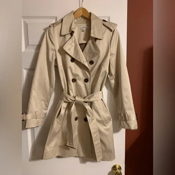 QVC Joan Rivers Classic Trench Raincoat Size Small - Picture 6 of 8